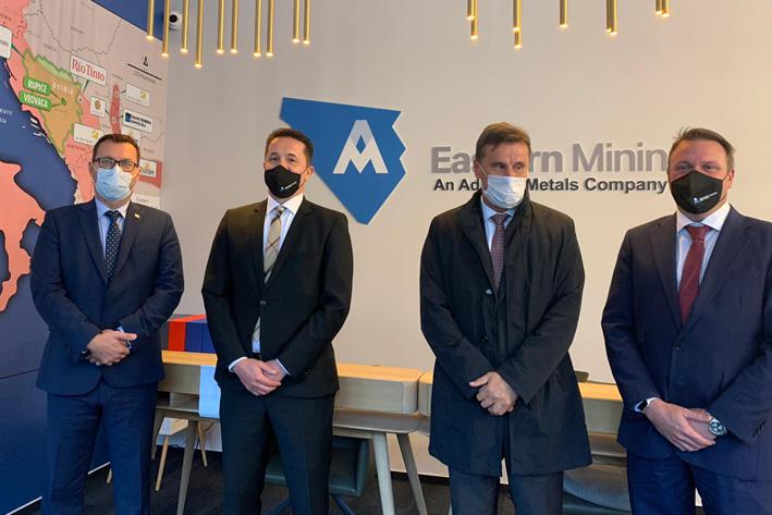 U posjeti kompaniji Eastern Mining boravio je premijer Vlade Federacije BiH Fadil Novalić i ministar energije, rudarstva i industrije FBiH Nermin Džindić. 